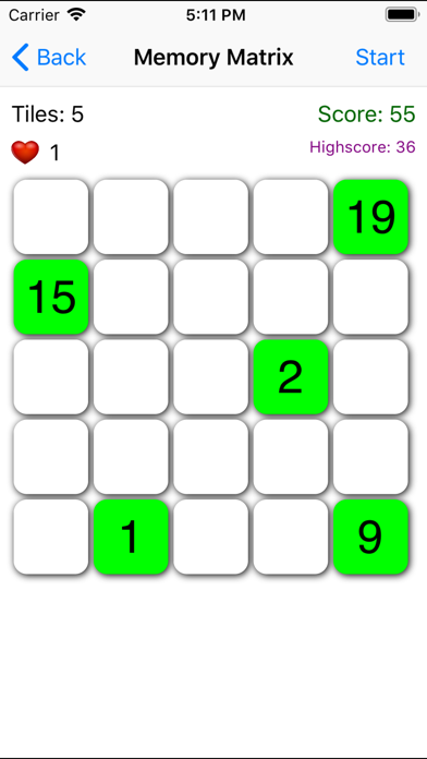 Memory Matrix screenshot 2