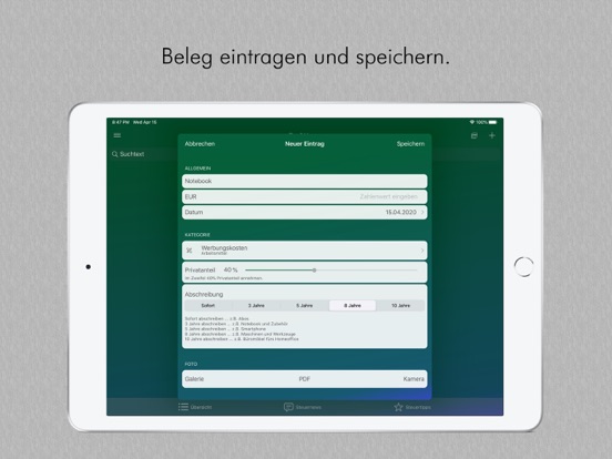 Screenshot #6 pour Tax@Home deine Steuerapp