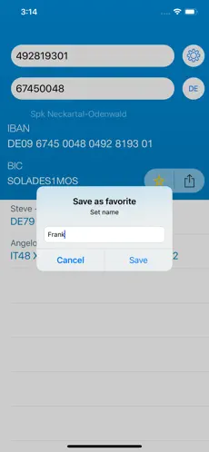 Captura de Pantalla 2 IBAN Calculator App iphone