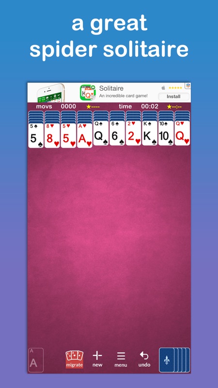 Spider Solitaire - iSpider screenshot 1