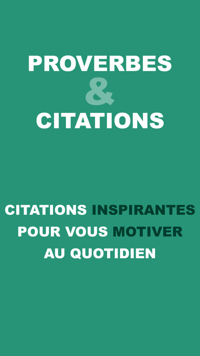 Screenshot #1 pour Proverbes & Citations