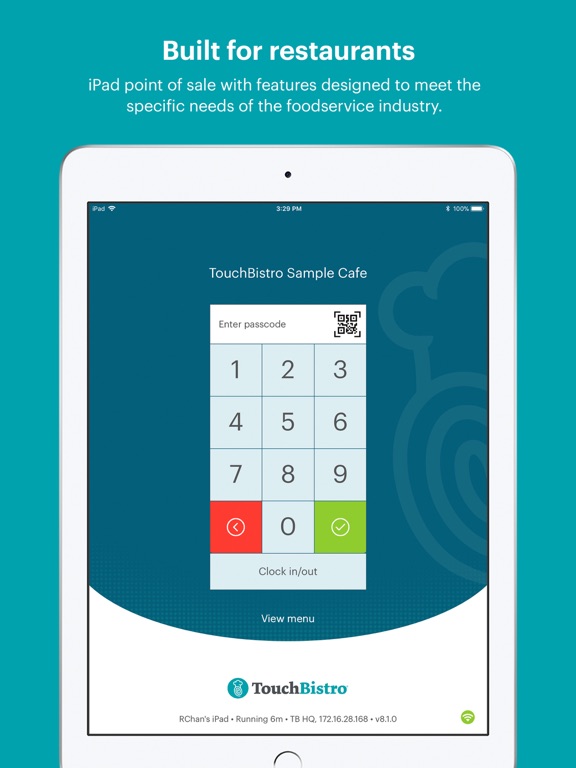 Screenshot #1 for TouchBistro Point of Sale