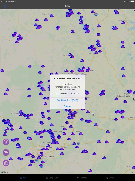 Screenshot #5 pour Texas – Camping & RV spots