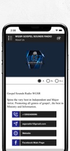WGSR GOSPEL SOUNDS RADIO screenshot #4 for iPhone