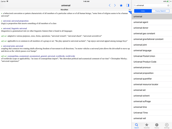 Dictionary Universal iPad app afbeelding 1