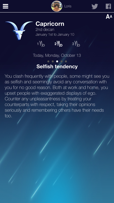 Fem Horoscope Screenshot