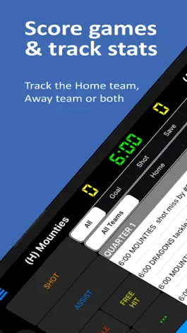 Game screenshot Field Hockey Scorebook + Stats mod apk