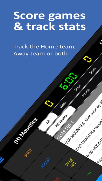 Field Hockey Scorebook + Stats