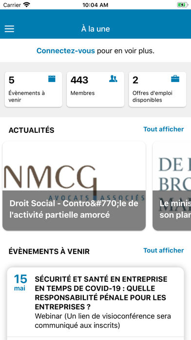 Screenshot #1 pour Cercle Montesquieu