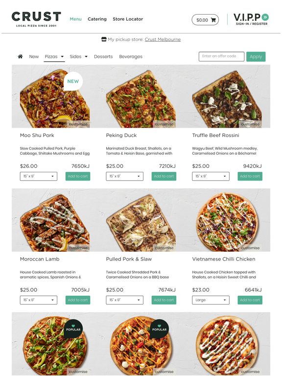 Screenshot #6 pour Crust Gourmet Pizza Bar