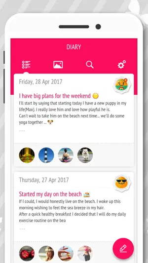 Diary - Journal with password screenshot 2