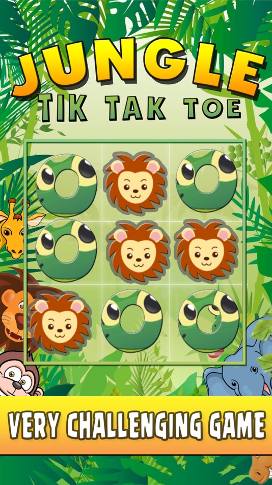 #1. Tic Tac Toe Game XO XO JUNGLE (iOS) 由: OTHMANE EL MOUJAHID