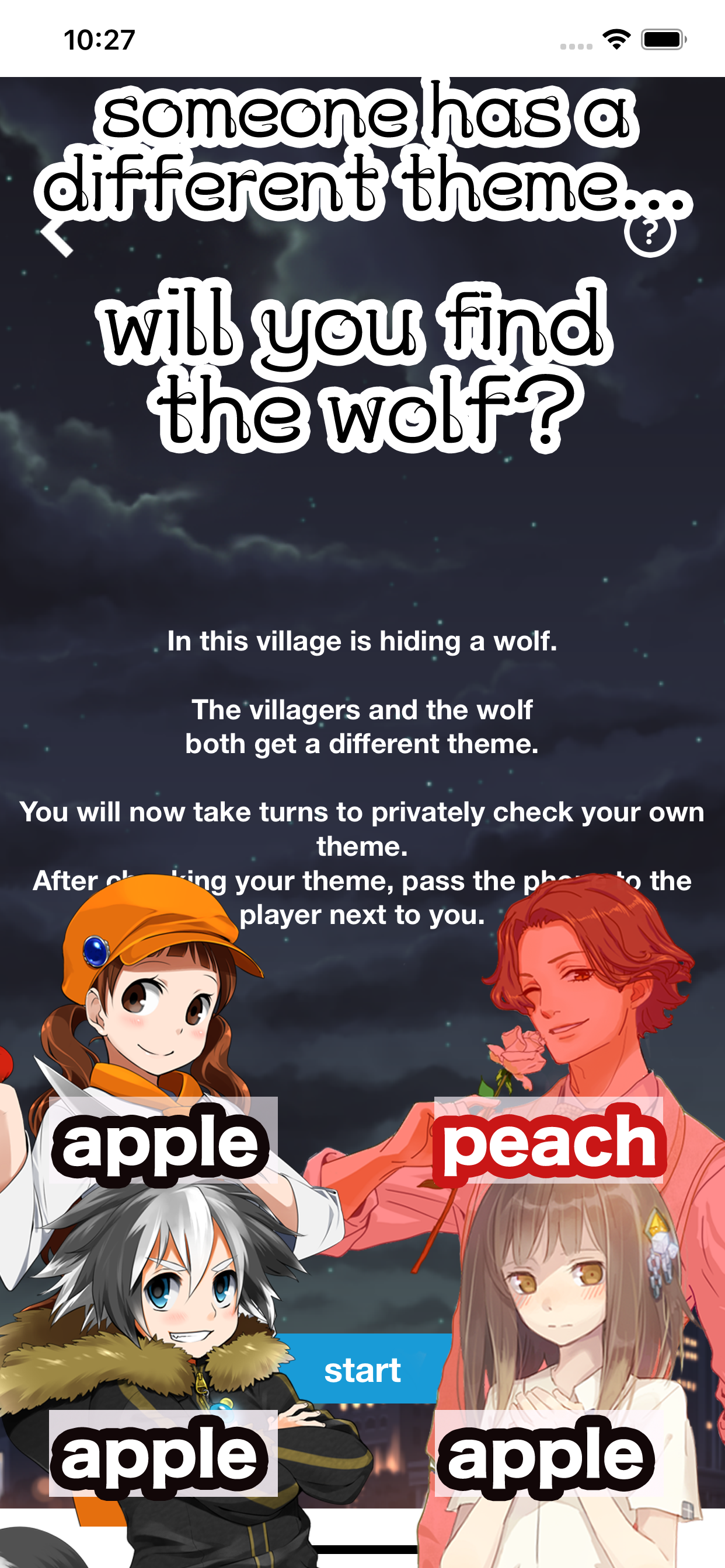 WordWolf - Werewolf game
