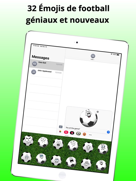 Screenshot #5 pour Émojis de Football - Émotions