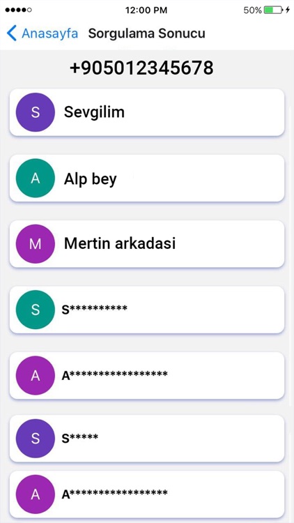 GB Contact Numara Sorgulama screenshot-5