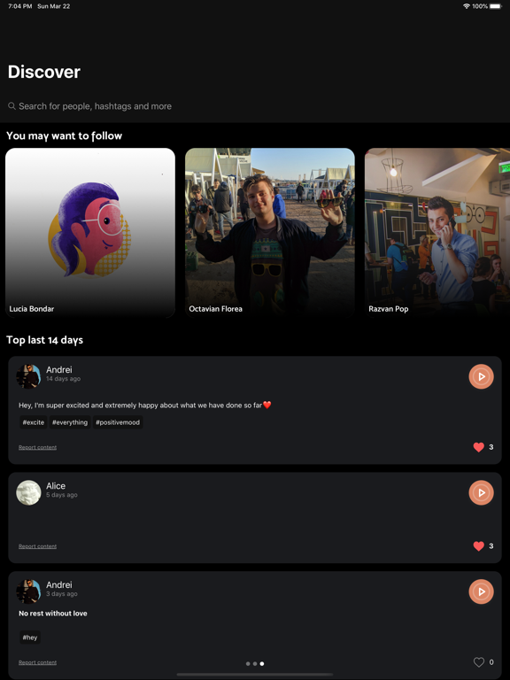 Empathy. iPad screenshot 3 - Social Networking app