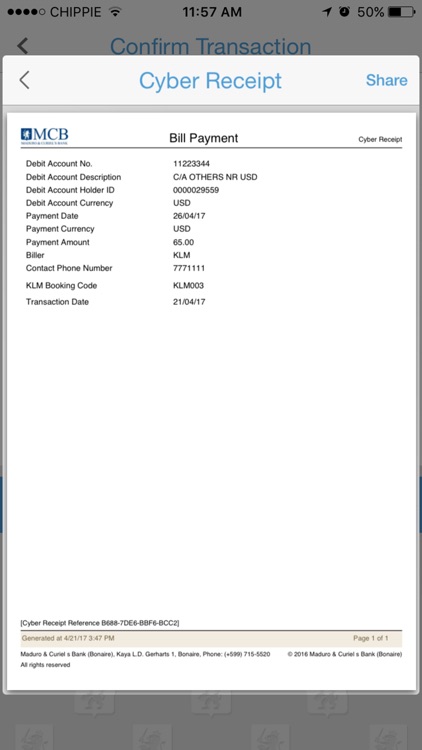 MCB Mobile Banking Bonaire screenshot-5