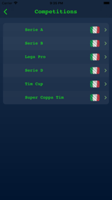 Live Results Italian Serie A screenshot