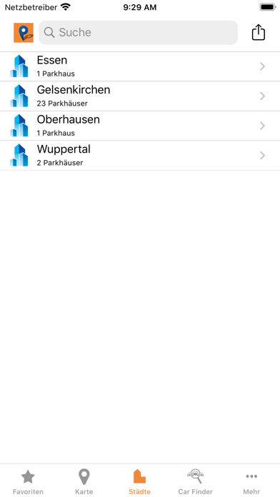 Screenshot #1 pour Parkziel.de