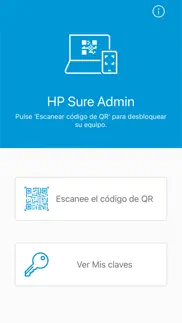 hp sure admin iphone capturas de pantalla 1