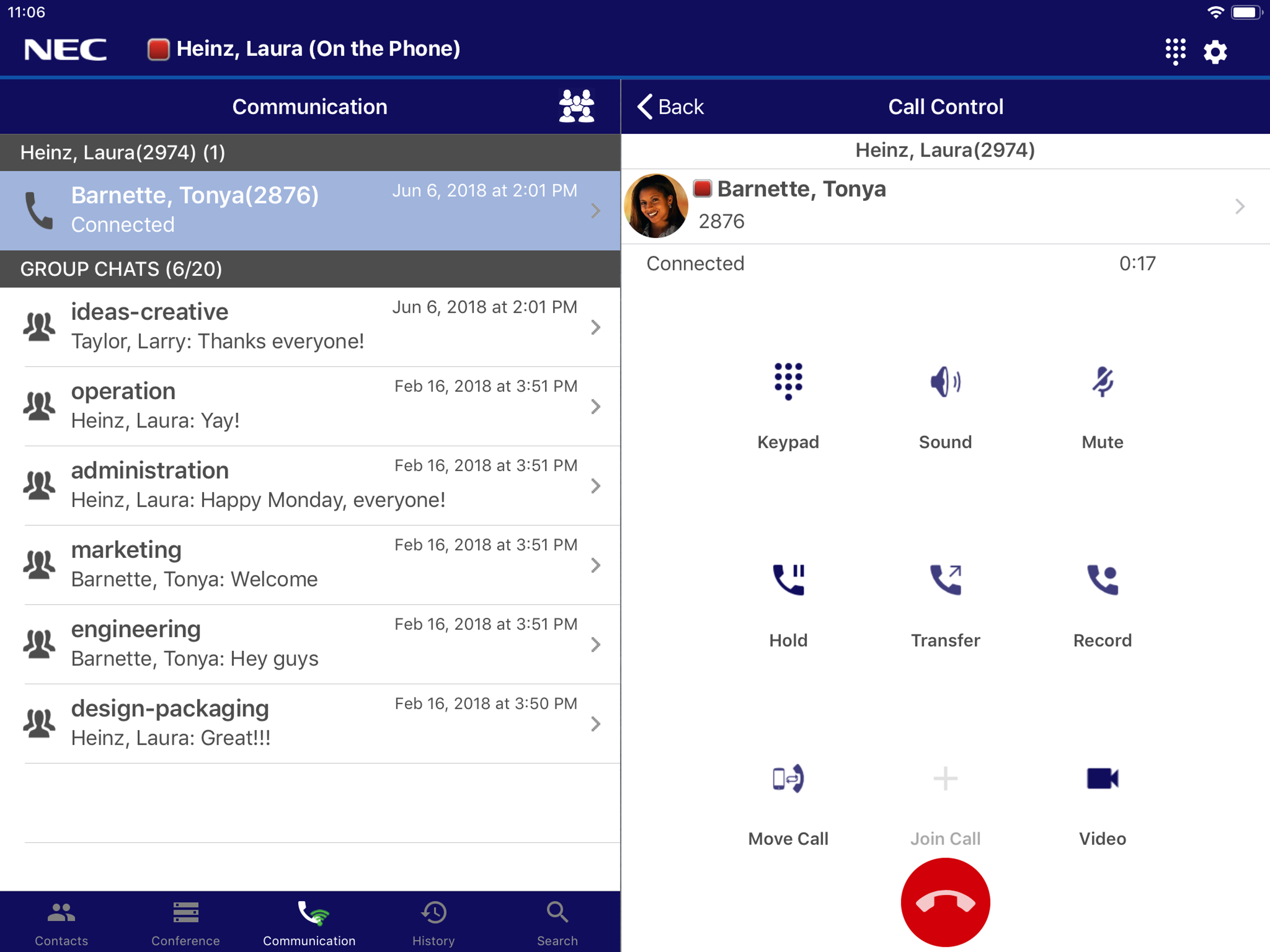 UNIVERGE 3C Mobile Client screenshot 9
