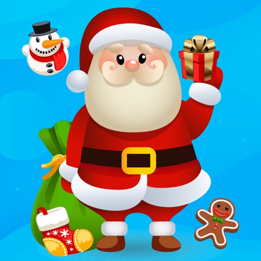 Santa's Christmas Emoji Drop icon