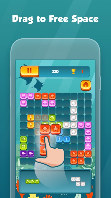 Aqua Puzzle With Blocks screenshot 2