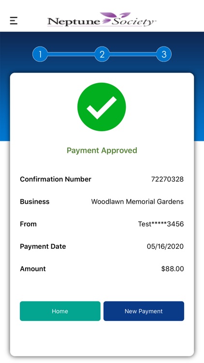 Neptune Society Bill Pay by Payment Service Network