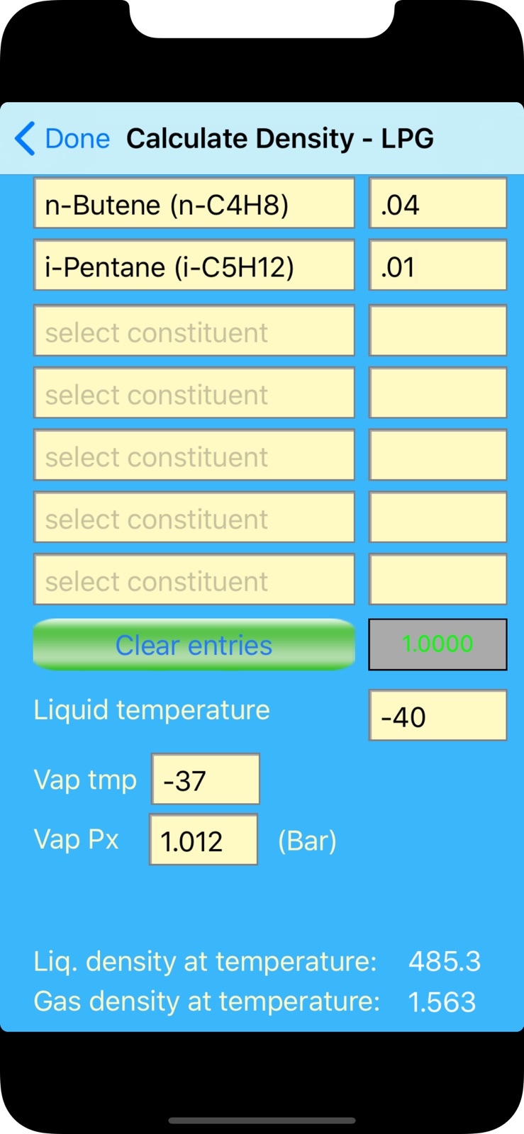 Oilcalcs iphone screenshot 2