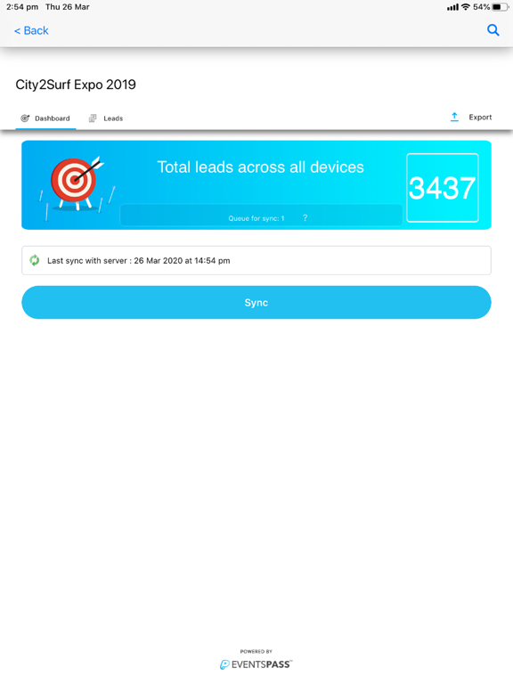 EventsPass LeadGen iPad screenshot 3 - Productivity app