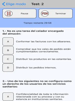 Captura de Pantalla 4 TestOpos Celador Sanitario iphone