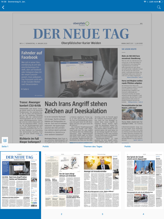 Oberpfalz Medien E-Paper iPad screenshot 4 - News app