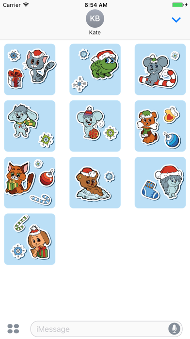 Screenshot #2 pour Sticker Me: Christmas Animals