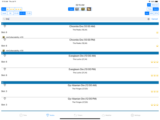 Eorzean Watch iPad screenshot 4 - Reference app