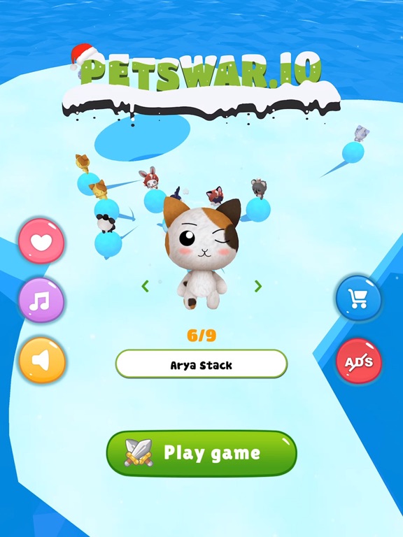Screenshot #4 pour Petwar.io - Snowball war