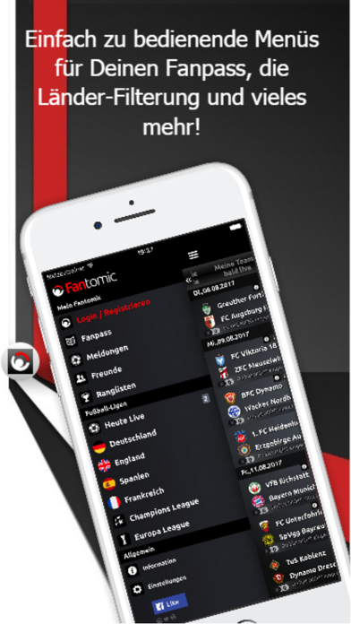 Screenshot #1 pour Fantomic - Fussball Liveticker