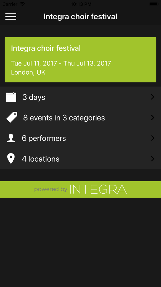 #1. Integra Planner Schedule (iOS) 由: Gala Choruses
