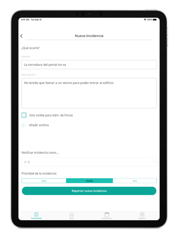 TucomunidApp iPad screenshot 10