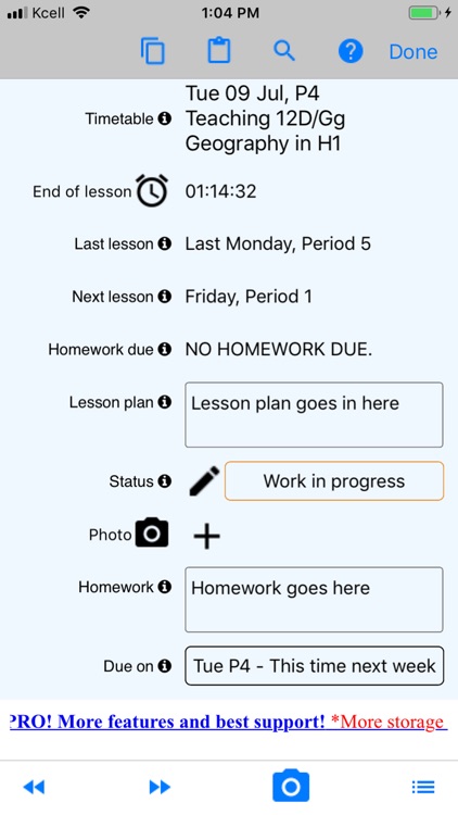 Teachers Lesson Planner Pro screenshot-1