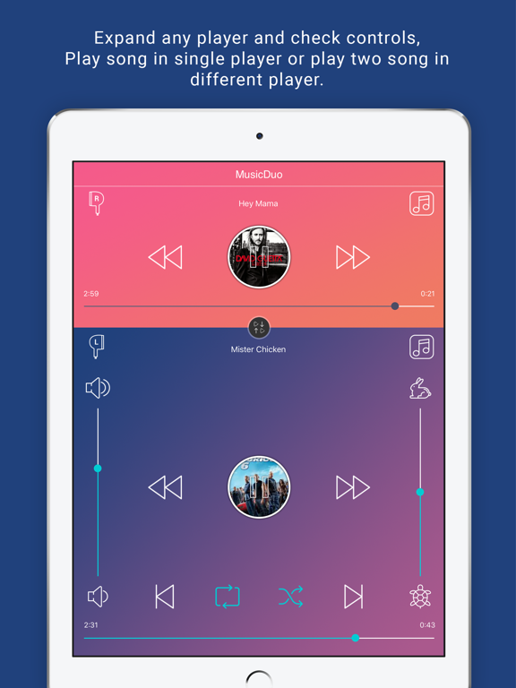 Screenshot #5 pour MusicDuo : Dual Songs Player