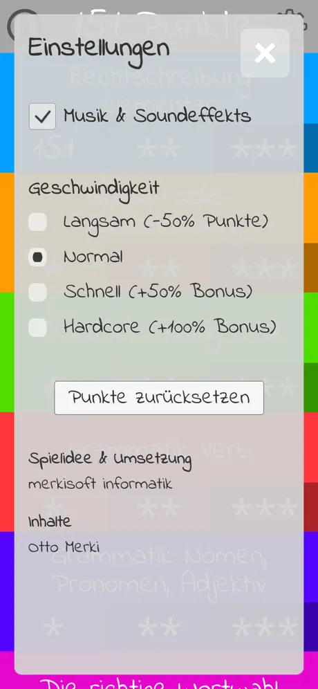 Fokus-Game Deutsch