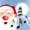 Christmas Music for iPhone and iPad has Christmas carols with images of falling snow