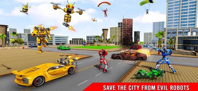 Bee Robot Transform Game 3D, game for IOS