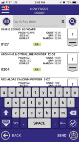 NOW Foods Wholesale Orders screenshot