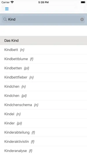 German Article Finder screenshot 2