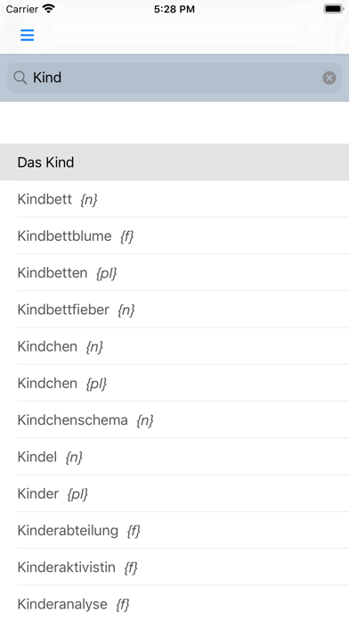 German Article Finder Screenshot
