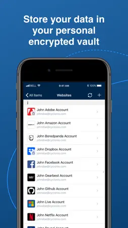 Cyclonis Password Manager screenshot 1