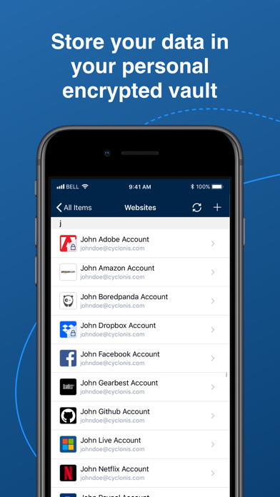Screenshot #1 pour Cyclonis Password Manager