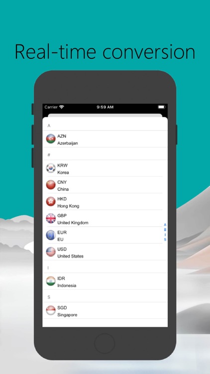 Real-time conversion
