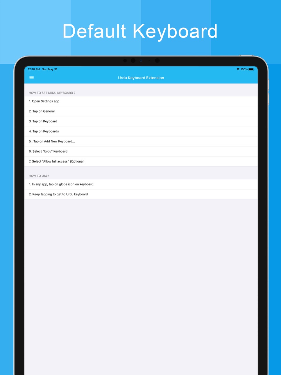 iPad screenshot